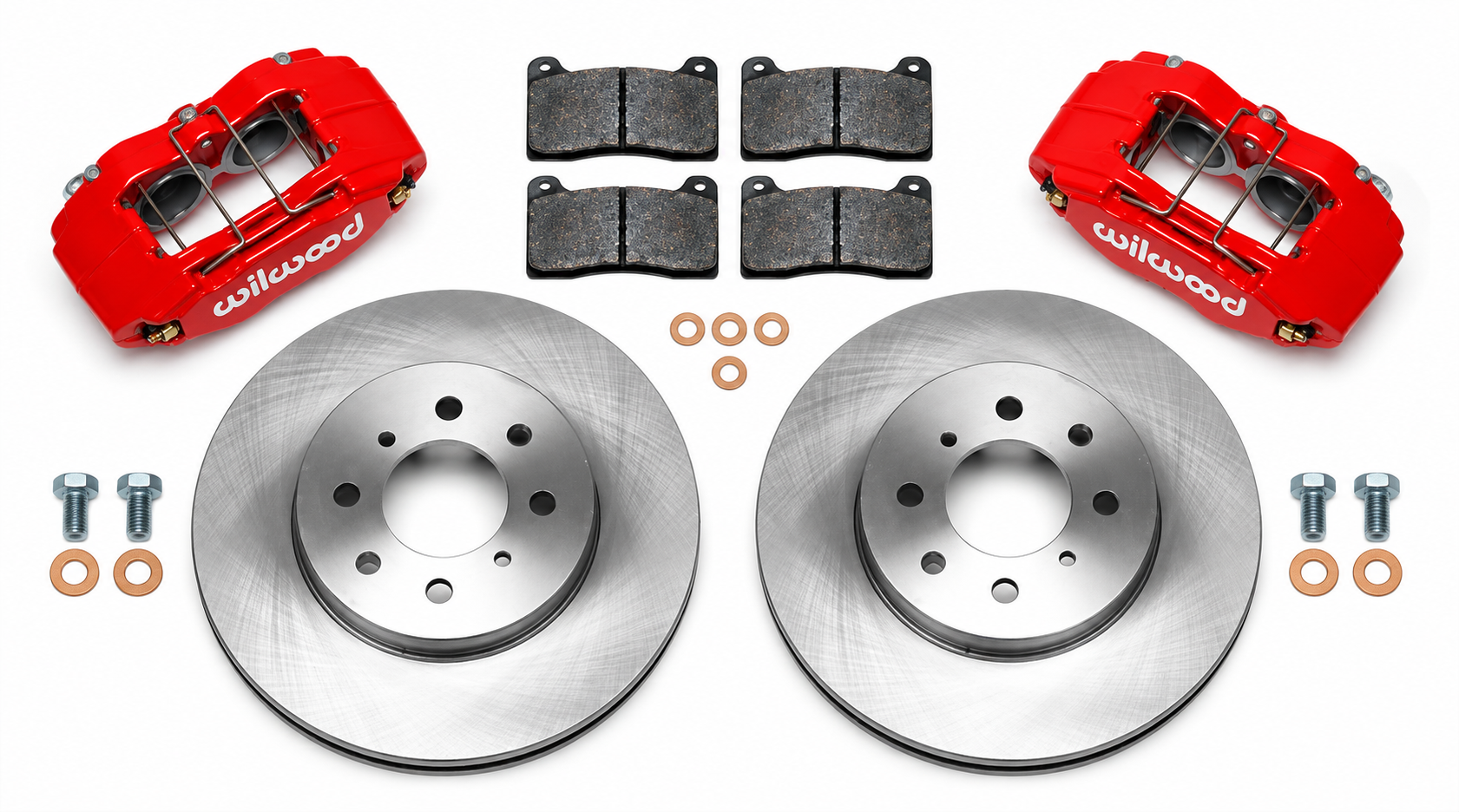 Wilwood Forged 90-01 Integra / 90-05 Civic DPHA Front Red Caliper and Rotor Kit